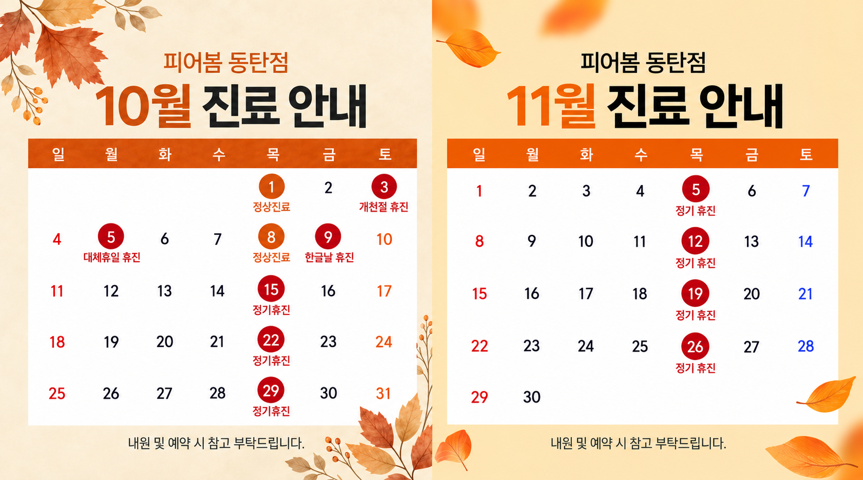 진료 안내